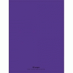 CAHIER PIQÛRE 24X32CM 48 PAGES 90G GRANDS CARREAUX SÉYÈS. COUVERTURE POLYPROPYLÈNE VIOLET - LOT DE 15