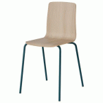 CHAISE MALIBU 4P T7 COQUE ACACIA LAK 1277 / ACIER BLEU 5025 - MANUTAN EXPERT