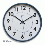HORLOGE MURALE ABBY Ø 30 CM - À QUARTZ - BLEU