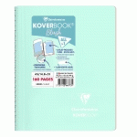 CAHIER RELIURE INTÉGRALE ENVELOPPANTE KOVERBOOK BLUSH A5 160 PAGES LIGNÉ COUVERTURE POLYPROPYLÈNE OPAQUE BICOLORE - MENTHE À L'EAU/ROSE POUDRÉ - LOT DE 5