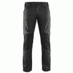 PANTALON DE TRAVAIL SERVICES STRETCH GRIS FONCÉ/NOIR TAILLE 46C - BLAKLADER