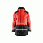 PARKA POUR HIVER HAUTE-VISIBILITÉ COULEUR ROUGE NOIR - BLAKLADER