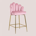 TABOURET HAUT EN VELOURS MARKINA SKLUM 65 CM PEONIA - ↑65 CM PEONIA