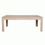TABLE MODERNE EXTENSIBLE EN CHÊNE BLANCHI L160/240 - BOSTON - BLANC