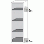 ARMOIRE S-PHOENIX TOUCHLESS-90 S90.196.060.FDAO GRIS - ASECOS