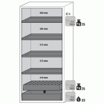 ARMOIRE SÉCURITÉ S-CLASSIC-90 S90.196.090 JAUNE