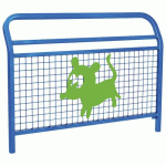 BARRIÈRE 1.50 SPÉC ECOLE CONVIVIALE CHIEN ZINC BLEU 5010 - PROCITY
