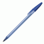 LOT DE 50 - STYLOS BILLE BIC CRISTAL SOFT À CAPUCHON POINTE 1,2 MM - ÉCRITURE MOYENNE BLEU