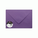 PAQUET DE 5 ENVELOPPES POLLEN 162X229MM 120G/M2 - VIOLINE - LOT DE 10