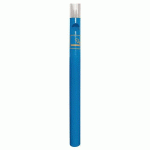 POTELET CENDRIER Ø 76 MM POMMEAU INOX BROSSÉ ZINC BLEU 5010 - PROCITY