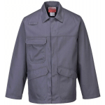 VESTE DE TRAVAIL IGNIFUGÉ PORTWEST BIZFLAME PRO GRIS S - GRIS