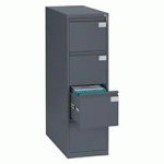 CLASSEUR MONOBLOC PRO 4 TIROIRS POUR DOSSIERS SUSPENDUS ANTHRACITE