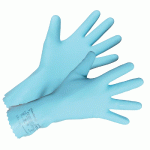 GANTS DE MÉNAGE ANSELL PREMIUM VERSATOUCH 62-201 BLEUS TAILLE 7, LOT DE 10 PAIRES