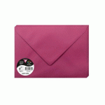 LOT DE 2 - PAQUET DE 20 ENVELOPPES POLLEN 162X229MM 120G/M² - FRAMBOISE