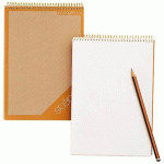 LOT DE 5 - BLOC STÉNO OFFICE OXFORD 14,8 X 21 CM SPIRALE VERT - 90 FEUILLES UNIES