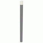POTELET URBIN PMR TÊTE BOMBÉE MÉT HTR 1.20M Ø90MM GRIS 9006 - BUTON DESIGN