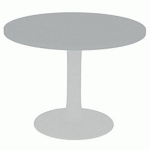 TABLE DE RÉUNION PLATEAU RONDE D.100 GRIS - QUADRIFOGLIO