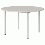 TABLE MALIBU Ø 120 T5 4P STRA ABS BLC SEL W911/BLC 9016