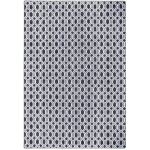 KARAT - TAPIS DE CHAMBRE CASABLANCA MICROFIBRE GRIS ANTHRACITE / NOIR 87 X 100 CM - NOIR