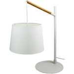 COREP - LAMPE A POSER BLANCHE ABAT-JOUR SUSPENDU LUMINAIRE DESIGN BUREAU CHEVET SALON