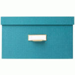LOT DE 3 BOÎTES DE RANGEMENT OFFICEBYME - BLEU CANARD