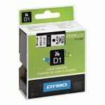 RUBAN POLYESTER DYMO D1 24 MM S0720930 BLANC ÉCRITURE NOIRE