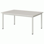 TABLE MALIBU 120X80 T2 4P STRA ABS BLC SEL W911/BLC 9016