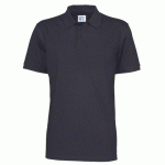 COTTOVER POLO MANCHES COURTES HOMME - CERTIFIÉ GOTS MARINE - TAILLE S