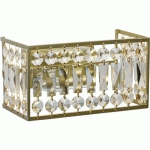 CRYSTAL MONARCH PEARL GOLD METAL CHAMPAGNE CRYSTAL 2*40W E14 121022202