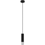 LAMPE SUSPENDUE BUTRANO NOIR, ARGENT L: 5.5 B: 5.5 H: 110CM DIMMABLE