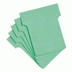 FICHES T INDICE 1,5 / 45 MM - VERT - LOT DE 100