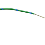 FIL ÉLECTRIQUE RS PRO BS4808 0,5 MM² 20 AWG, 1 KV C.A., PVC BLEU/VERT, 100M ( PRIX POUR BOBINE DE 100 )