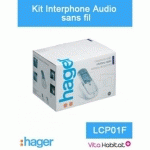 KIT INTERPHONE AUDIO SANS FIL - 1 LOGEMENT 1 BOUTON - HAGER LOGISTY - LCP01F