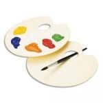 LEFRANC BOURGEOIS PALETTE OVALE NUE PLASTIQUE 23X17