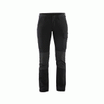 PANTALON DE TRAVAIL MAINTENANCE STRETCH 4D FEMME NOIR/GRIS FONCÉ C50 - BLAKLADER