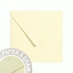 PAQUET DE 5 ENVELOPPES GRAIN DE POLLEN 140X140MM 120G/M² - EAU DE CITRON - LOT DE 10