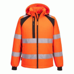 PORTWEST CD809 WX2 SOFTSHELL DOUBLÉ (2L) ORANGE/NOIR - TAILLE S