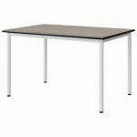 TABLE MALIBU 120X80 T5 4P STRA CHÊNE 1146/NOIR BLC 9016