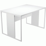 BUREAU PIEDS CADRES MÉTAL RAZOR - 120CM - BLANC/BLANC - ARTARREDI