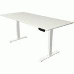 BUREAU RÉGLABLE MOVE 1 - PIÈTEMENT BLANC - 180X80 CM - BLANC - KERKMANN
