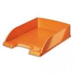 LEITZ PLUS CORBEILLE À COURRIER WOW ORANGE MÉTALLISÉ 35,7X7X25,5 CM