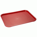 LOT DE 2 - PLATEAU FAST FOOD GN 1/1, (L)530 X (P)325 MM, NOIR