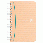 LOT DE 5 - CARNET SPIRALE RECYCLÉ TOUAREG OXFORD 9 X 14 CM PETITS CARREAUX 180 PAGES