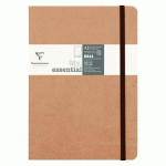 LOT DE 5 - MY.ESSENTIAL AGE BAG CARNET BROCHURE COUSU DOS CARRÉ À PAGES NUMÉROTÉES A5 192 PAGES DOT PAPIER IVOIRE 90G - TABAC