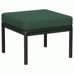 POUF BAS LOTUA TISSU 100% POLYESTER VERT BOUTEILLE - SOKOA