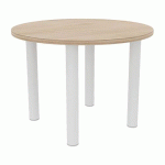 TABLE DE RÉUNION 4 PIEDS Ø 100 CM ORME/BLANC - QUADRIFOGLIO