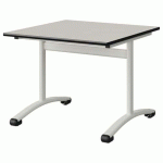 TABLE MALIBU 80X80 T4 DL STRA BLC SEL W911/NOIR BLC 9016
