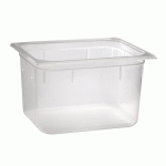 APS GN 1/6 BAC EN POLYPROPYLÈNE 17,6 X 16,2 CM, PROFONDEUR : 65 MM