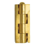 CHARNIÈRE UNIVERSELLE EN APPLIQUE POUR MEUBLE HAUTEUR 50MM DIAMÈTRE NŒUD 10MM LAITON POLI - CUB050S10