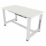 ETABLI ÉLECTRIQUE STRATIFIÉ 1500 X 750 X HT 737/1037 CM GRIS 7035 - MANUTAN COLLECTIVITÉS